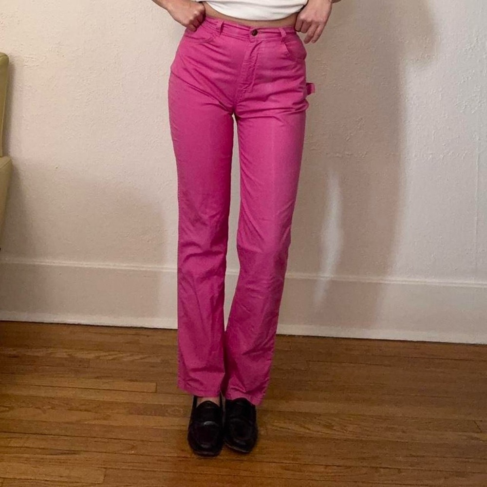Vintage 80s DeeCee Pink Carpenter Pants